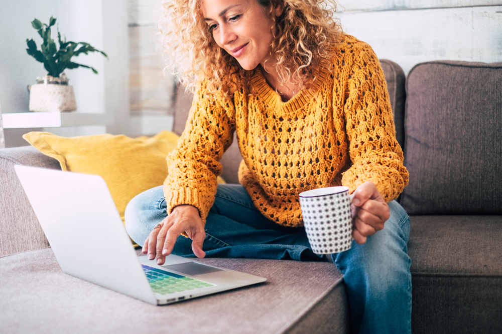 Image of a person working on a computer